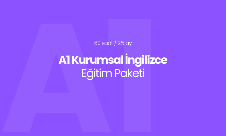 A1 Kurumsal İngilizce Eğitim Paketi