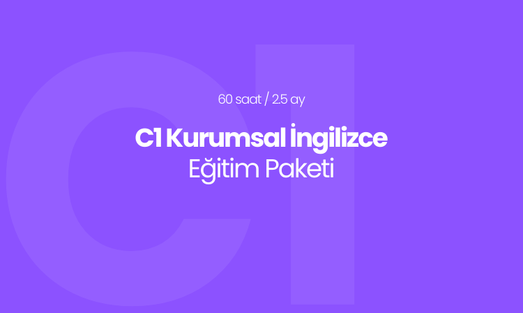 C1 Kurumsal İngilizce Eğitim Paketi